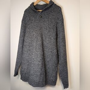 Hechter XLT Wool Blend Men's Charcoal Pullover Sweater